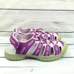 KHOMBU Jack Closed Toe Sandals Purple Gray Size 3